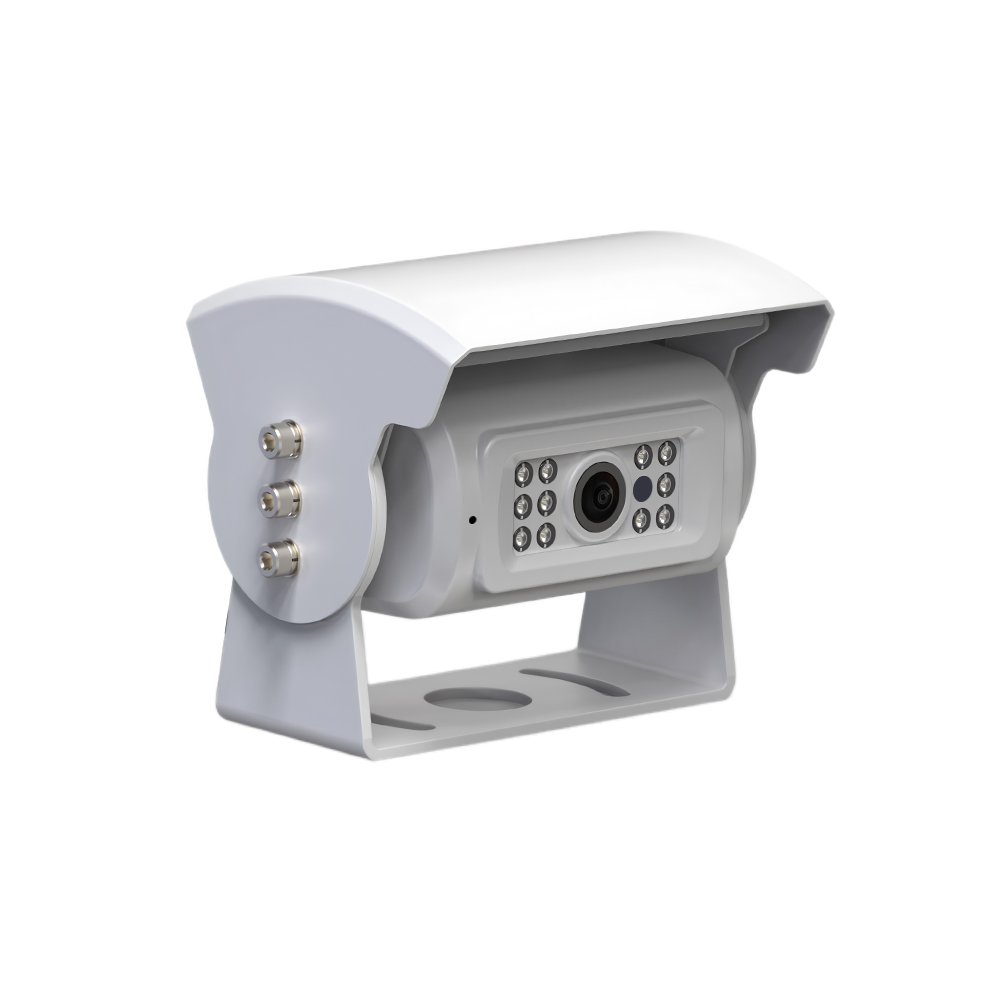 Telecamera posteriore impermeabile 1080P con otturatore automatico di colore bianco