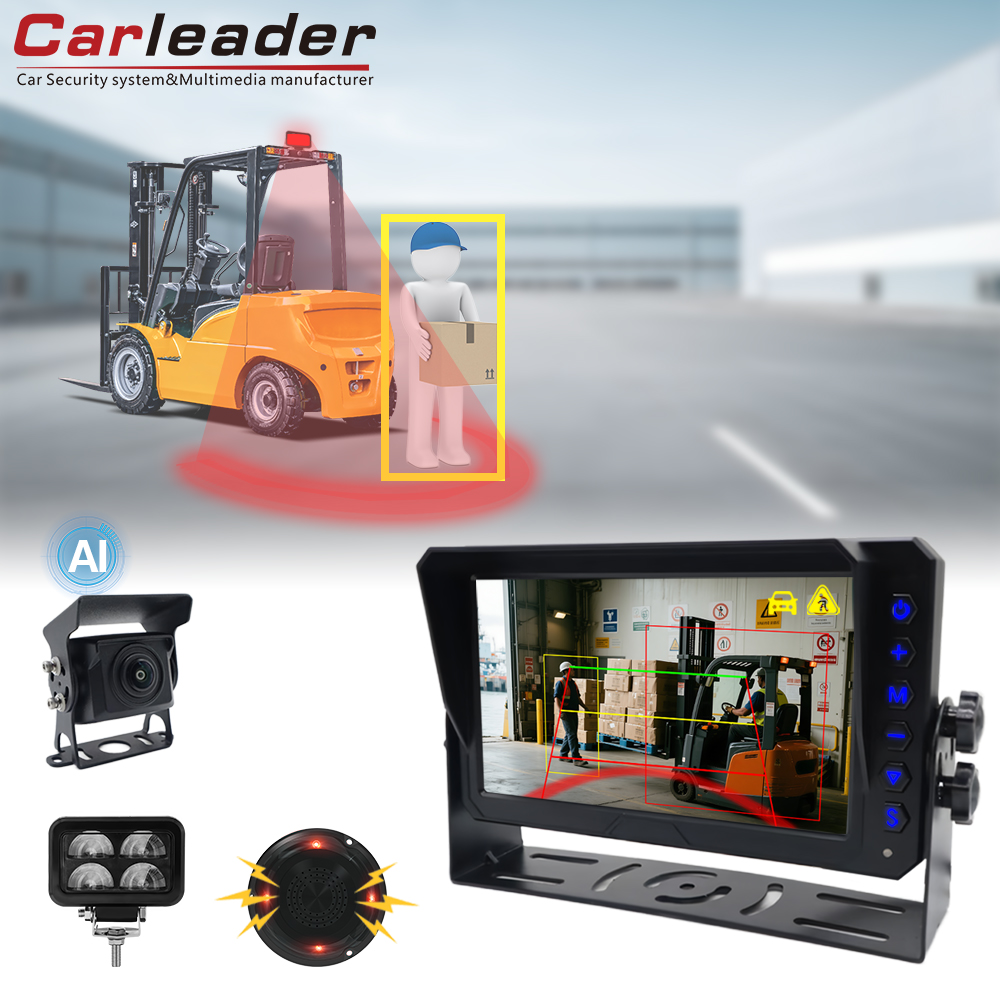 Eleva la sicurezza operativa del carrello elevatore con sistema di monitoraggio di rilevamento di AI Carleader con luce di avvertimento a forma di U per carrello elevatore