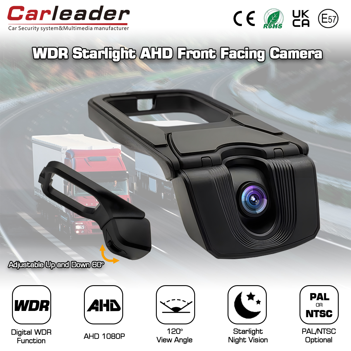 Telecamera Starlight Vision frontale Carleader con funzione WDR digitale