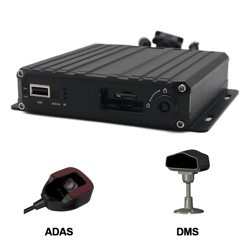 DVR mobile intelligente Carleader 4CH AI con fotocamera DSM e ADAS