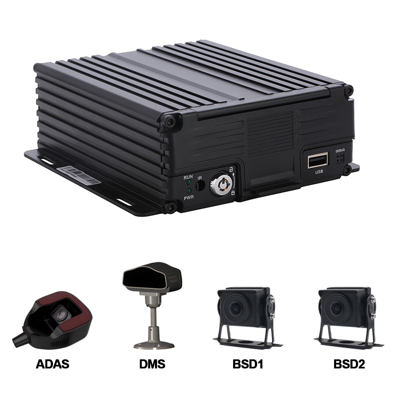Gestione più intelligente della flotta con il DVR mobile Carleader 4CH AI HDD che supporta ADAS+DMS+BSD