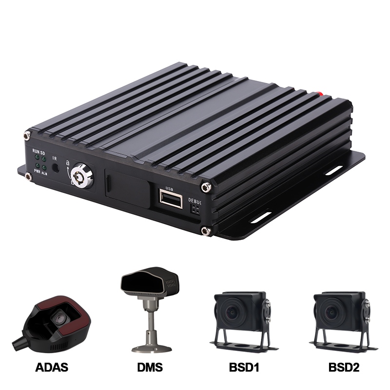 Supporto DVR mobile Carleader 4CH AI SD ADAS+DMS+BSD per la gestione della flotta
