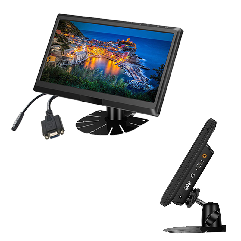 Monitor HD con schermo IPS da 9 pollici Carleader che supporta ingressi CVBS+HD+VGA