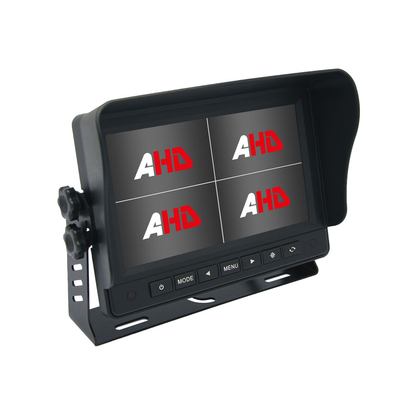 Monitor per veicoli AHD con display quad-view da 7 pollici 4CH Carleader per una sorveglianza del veicolo chiara e affidabile