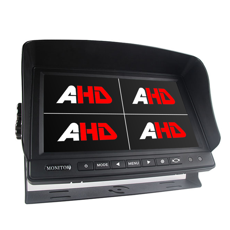 Monitor per veicoli pesanti con display quadruplo e ingressi AHD da 9 pollici 4CH Carleader