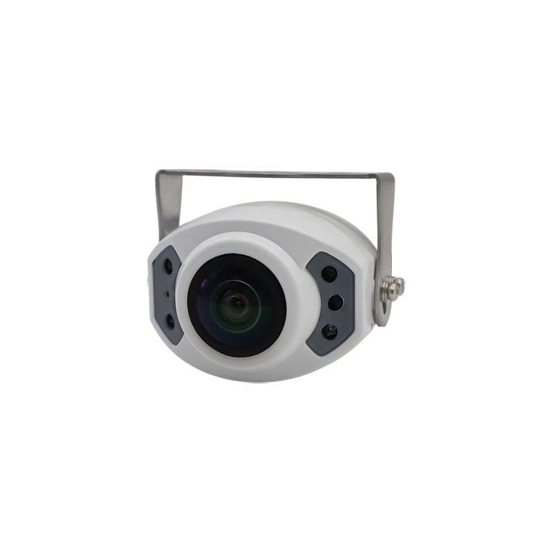 Telecamera posteriore mini formato impermeabile a 4 LED IR bianca