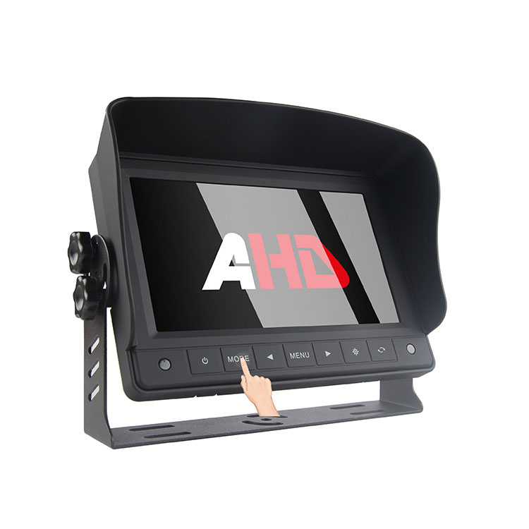 Monitor retrovisore per auto AHD da 7 pollici con pulsanti touch