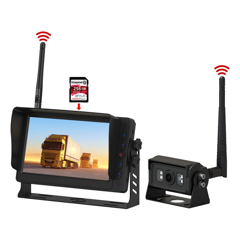 Registrazione DVR da 7 pollici Sistema di monitoraggio wireless digitale a 2,4 GHz