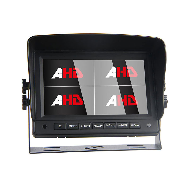 Monitor per fotocamera HD per auto quad split da 7 pollici