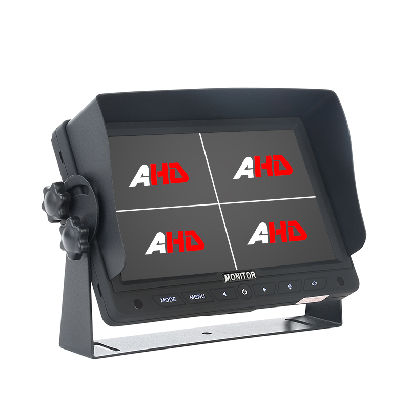 Monitor AHD per veicoli con display quadruplo da 7 pollici con pulsanti a sfioramento da 7 pollici