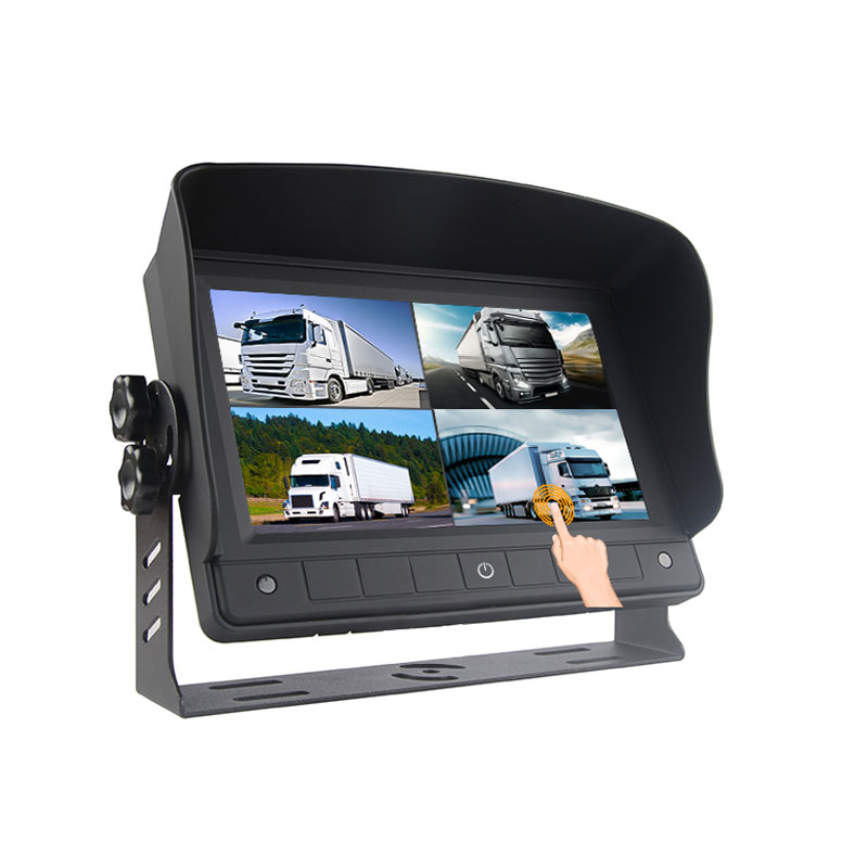 Monitor AHD per veicoli con display quadruplo touch screen da 7 pollici