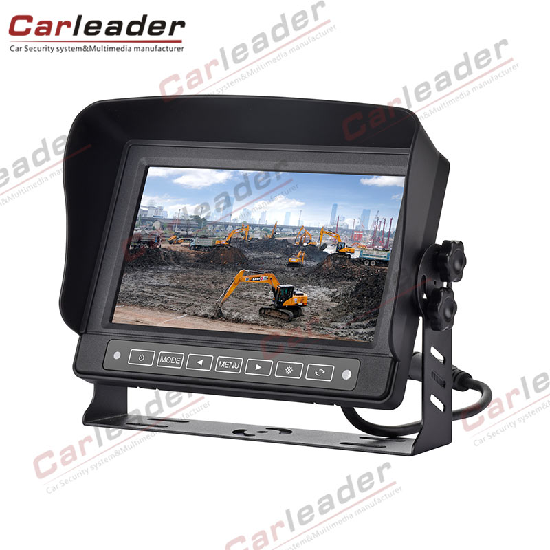 Monitor per auto impermeabile da 7'' con pulsante a sfioramento