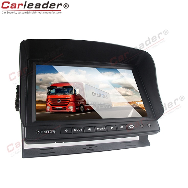 Monitor da cruscotto LCD per auto da 9 pollici per autobus / camion / carvan