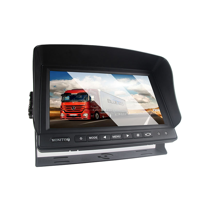 Monitor da cruscotto LCD per auto da 9 pollici per autobus / camion / carvan